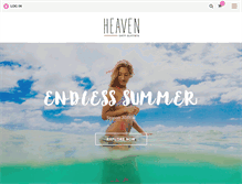 Tablet Screenshot of heavenswimwear.com.au